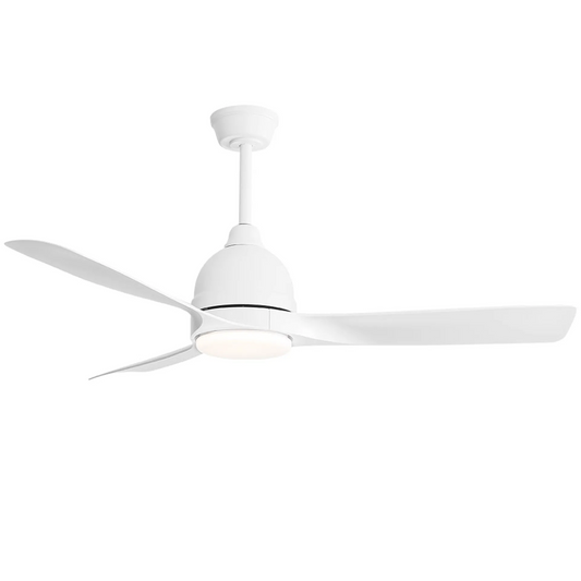 54 Inch White/Gold ABS Ceiling Fan