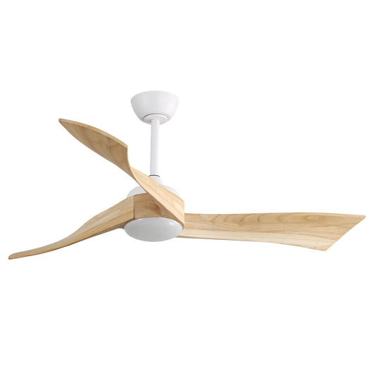 52 Inch Minimalist Ceiling Fan Light With 6 Speed Remote Energy-saving DC Motor