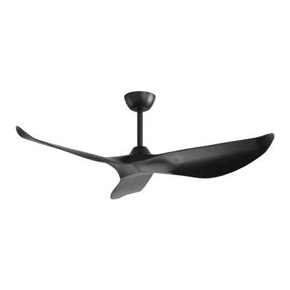 52 Inch Indoor Ceiling Fan No Light With 6 Speed Remote Control 3 ABS Blades Reversible DC Motor