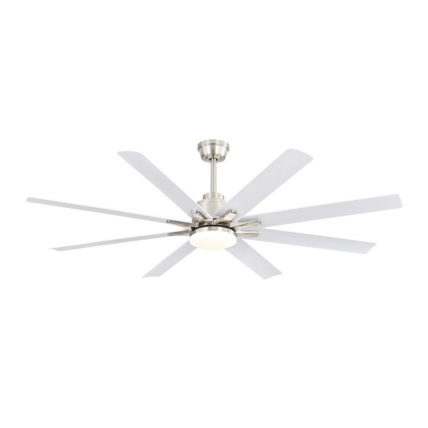 66 Inch Low Profile Ceiling Fan with Dimmable Lights and Smart Remote Control 6 Speed Reversible Noiseless DC Motor for Indoor