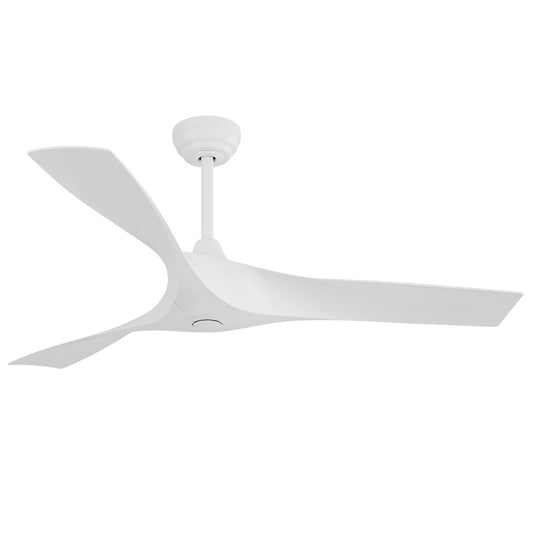 52 Inch Ceiling Fan Without Light, with Remote Control 6 Speed Quiet Reversible DC Motor