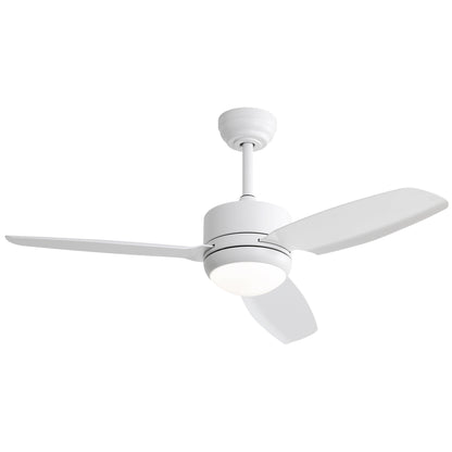 46 Inch New Design Ceiling Fan with Lights 3 ABS Blades 6-speed DC Motor