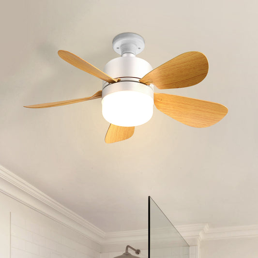 Socket Ceiling Fans with Dimmable LED Light 2 in 1 Screw Small Ceiling Fan